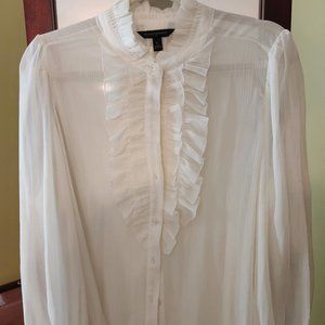 Banana Republic Ruffle Placket Shirt